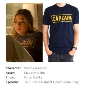 ASO Sarah Cameron/John B Outer Banks Captain Fin Co T-Shirt